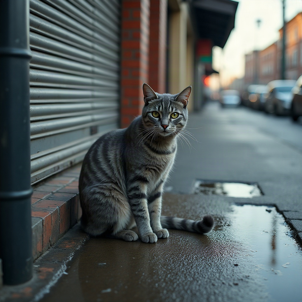 Кошка два года приходила к магазину ровно к восьми утра. Продавцы думали, что она попрошайничает 🐈