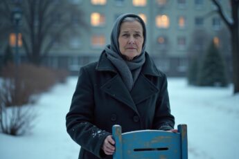 Соседка каждое утро выносила к остановке табуретку. Весь дом считал, что старуха чудит